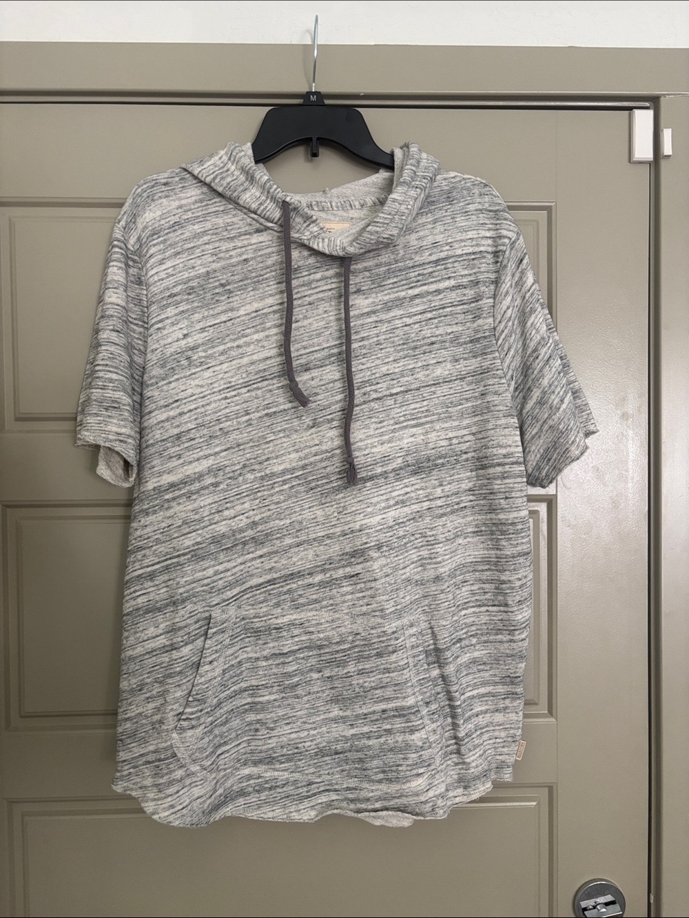 Gray Hollister Short-Sleeve Hoodie - XL